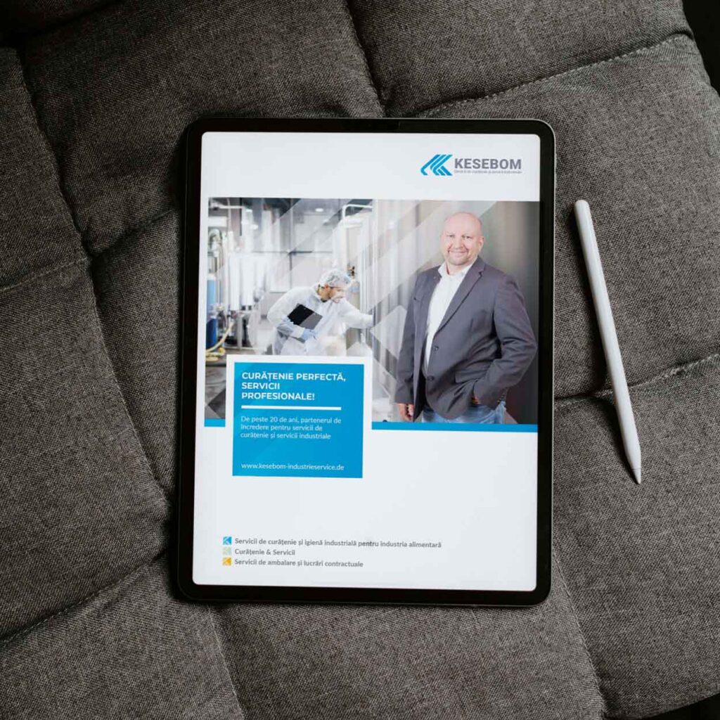 Webdesign und Markenauftritt für Industrie- und Reinigungsunternehmen Kesebom