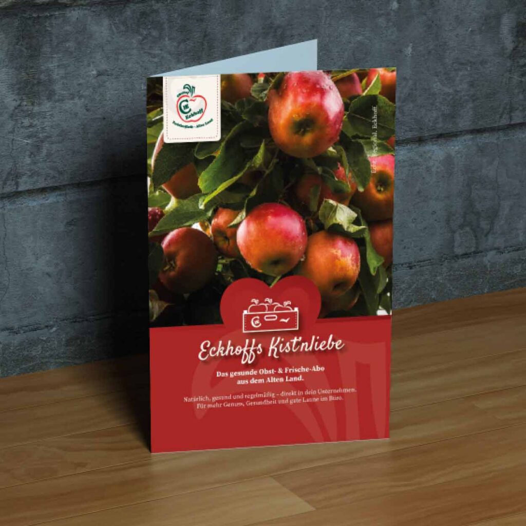 Flyer Design für Obsthof Eckhoff im Alten Land