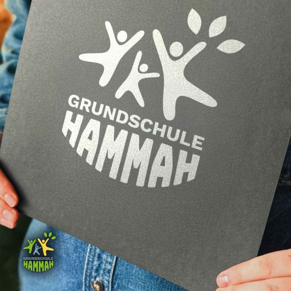 Logo Design für Grundschule Hammah mit kindgerechter und moderner Gestaltung